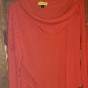 St. John Knits Orange Sweater Size XL